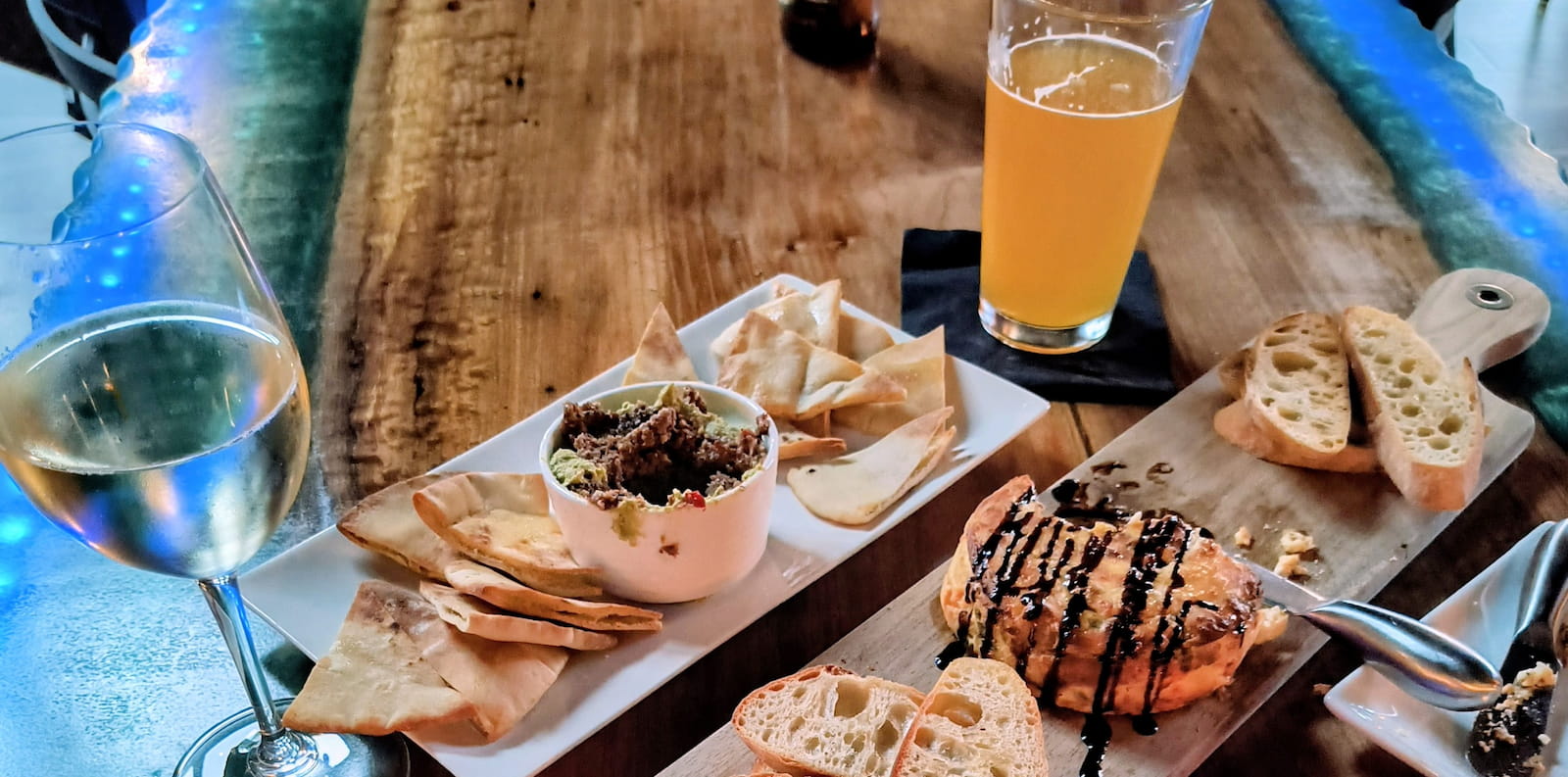 Family enjoying the water’s edge